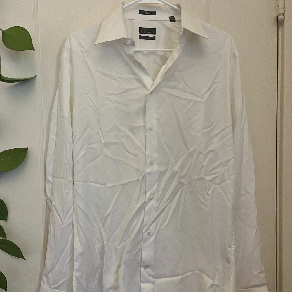 Calibrate (Nordstrom Brand) Men's White Dress Shirt